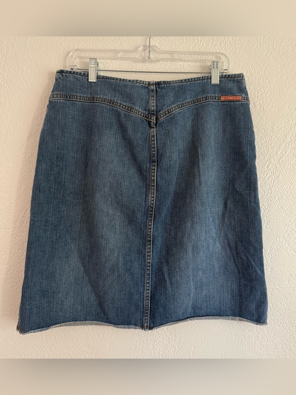 Roxy Jean Denim Skirt Juniors Size 13 Knee Length Low Rise Y2K Vintage Summer - Picture 4 of 5